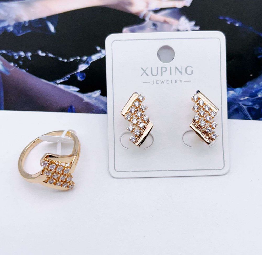 Комплект украшений женский с кристаллом | Xuping Jewelry