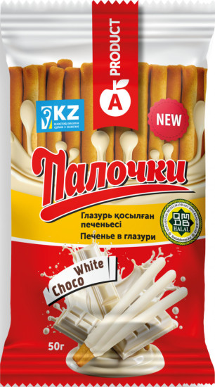 Печенье «Палочки» в белой глазури
