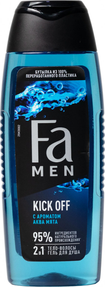 Гель для душа 2 в 1 с ароматом аква мята «Kick Off» | Men | Fa