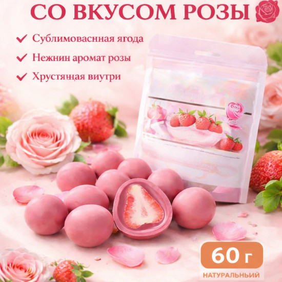 Хрустящая клубника в шоколаде