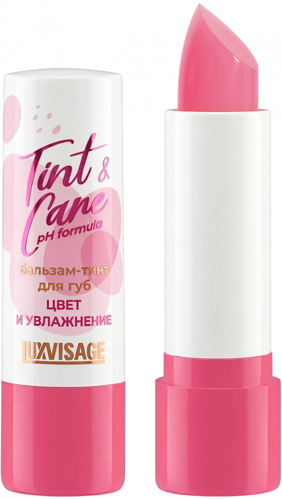 Бальзам-тинт для губ «Tint and care», тон 03 Peony | pH formula | LuxVisage