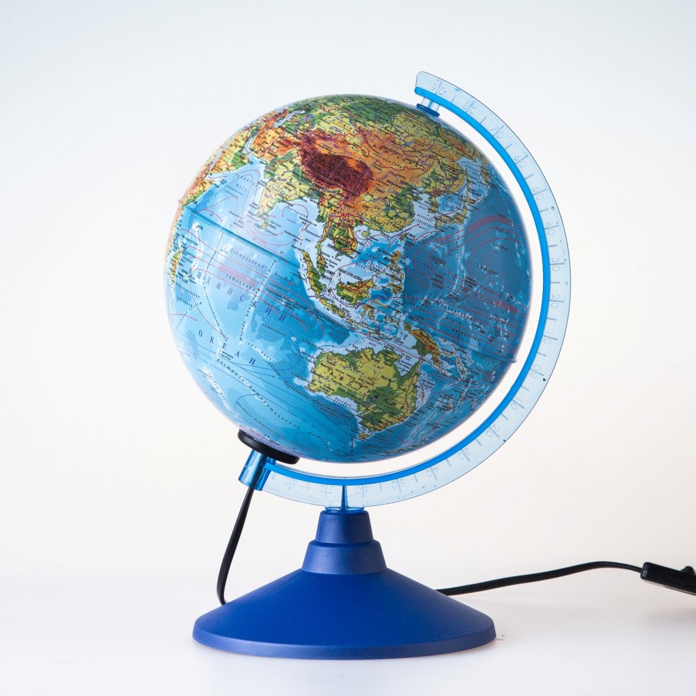 Глобус - светильник физический «Классик Евро», диаметр 15 см, с подсветкой | Классик Евро | Globen