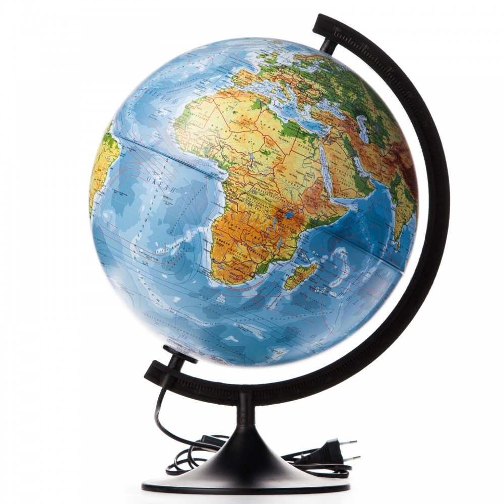 Глобус - светильник физический «Классик», диаметр 32 см, с подсветкой | Классик | Globen