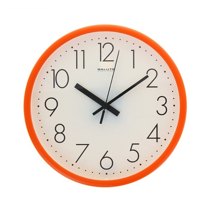 Часы настенные «Оранжевая классика» | Салют