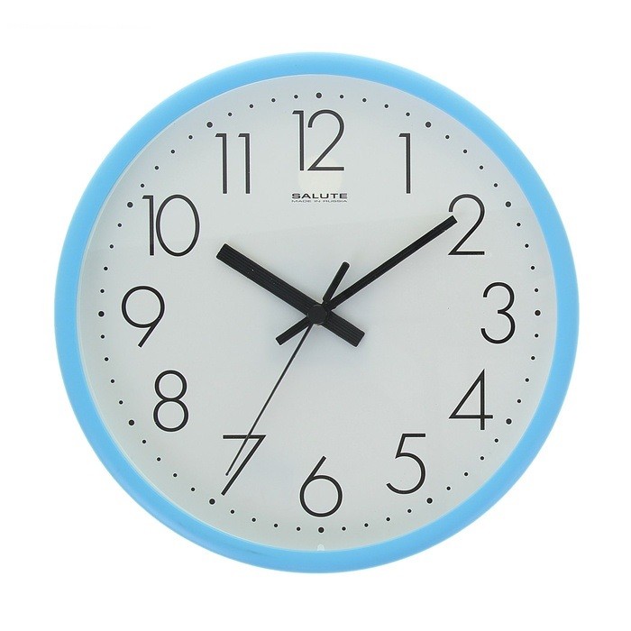 Часы настенные «Голубая классика» | Салют