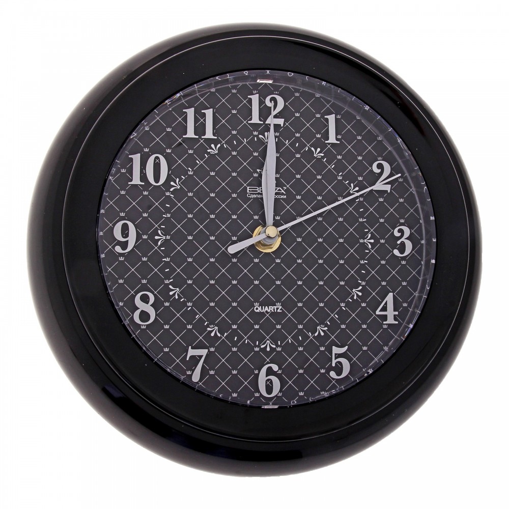 Часы настенные «Сетка», черный | ВеГа