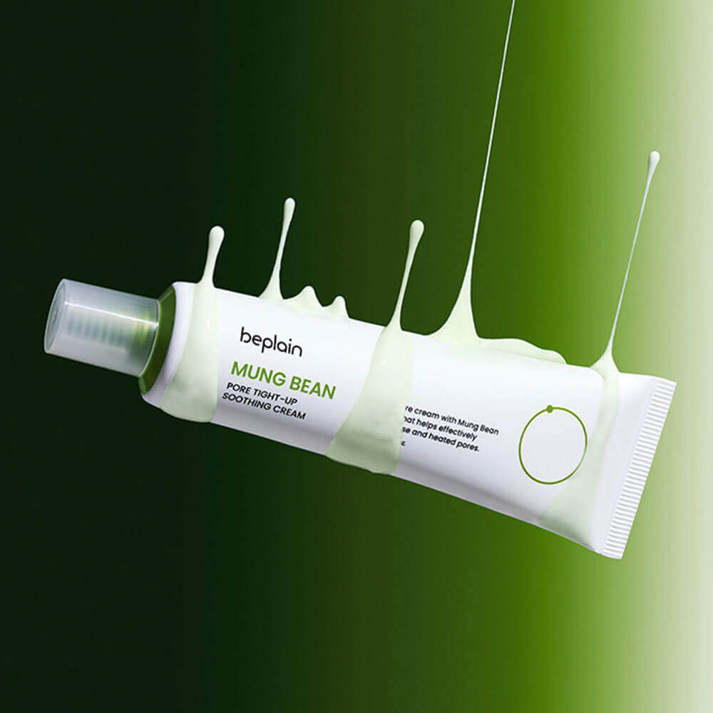 Успокаивающий крем для сужения пор с пептидами и бобами мунг «Mung Bean Pore Tight-Up Soothing Cream» | Beplain