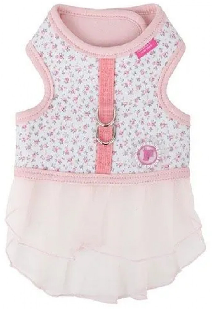 Жилет-шлейка в мелкий цветочек для собак | Pinkaholic