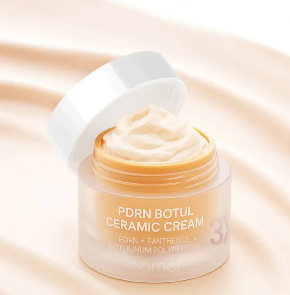 Лифтинг-крем для лица с полинуклеотидами и эффектом ботокса «3X PDRN Botul Ceramic Cream» | Hamel