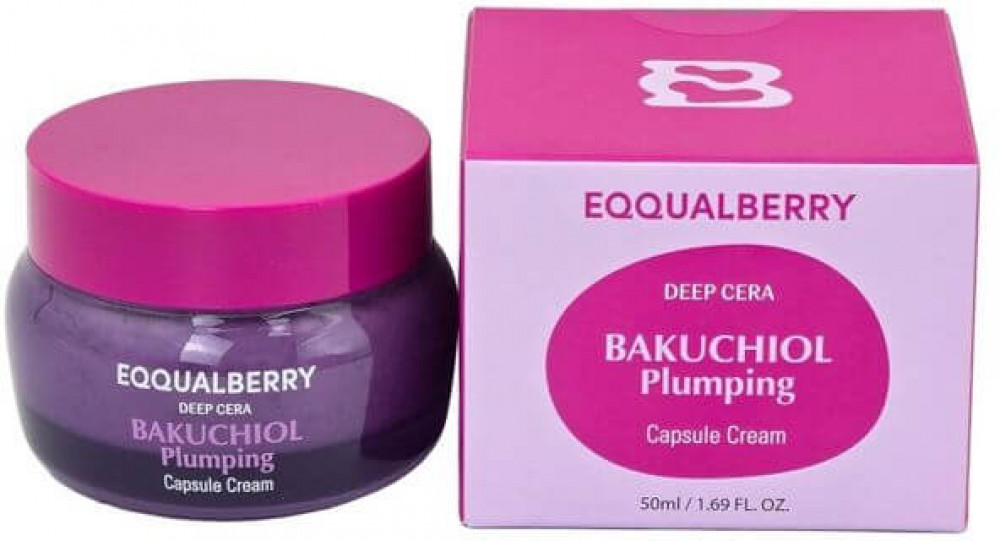 Капсульный лифтинг-крем для лица с бакучиолом для упругости и объема «Bakuchiol Plumping Capsule Cream» | Eqqualberry