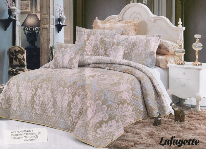 Покрывало «Lafayette» (арт. MF2426-04, суперевро, размер 240х260, 2 наволочки 50х70 и 2 наволочки 45х45) | Lafayette | ТекстильГрупп