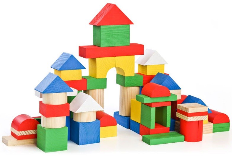 Цветной конструктор, 65 элементов | Томик