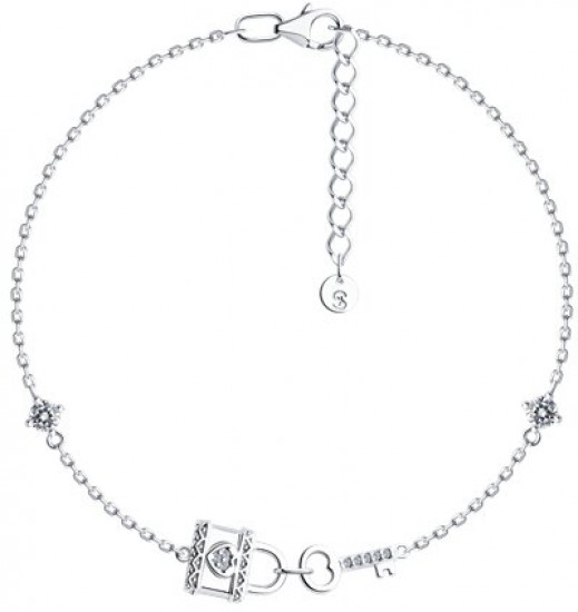 Браслет из серебра с фианитами | SOKOLOV