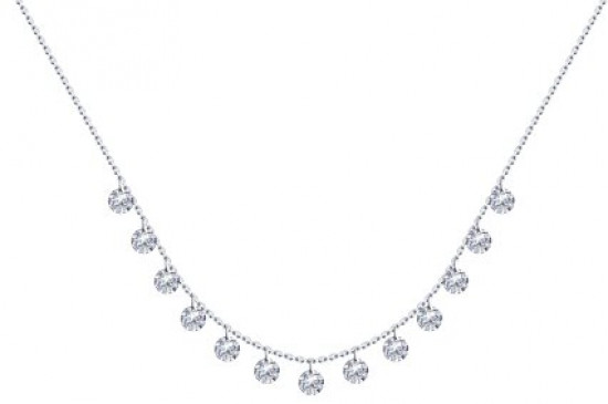 Колье из серебра с фианитами | SOKOLOV