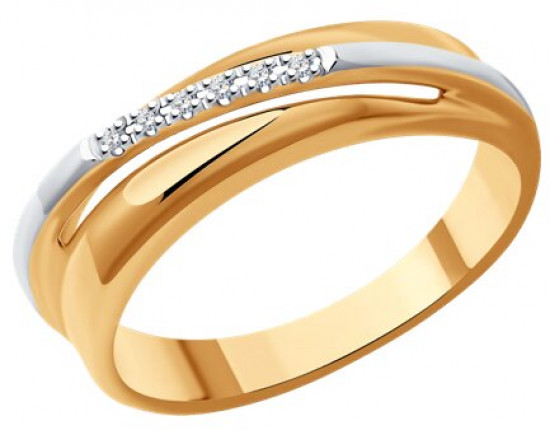 Кольцо из серебра с бриллиантами | SOKOLOV