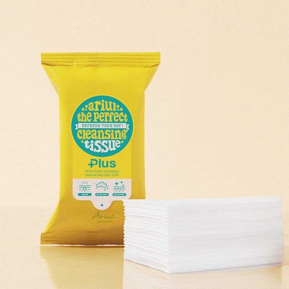 Очищающие салфетки для снятия макияжа с мицеллярной водой «The Perfect Cleansing Tissue Plus» | Ariul