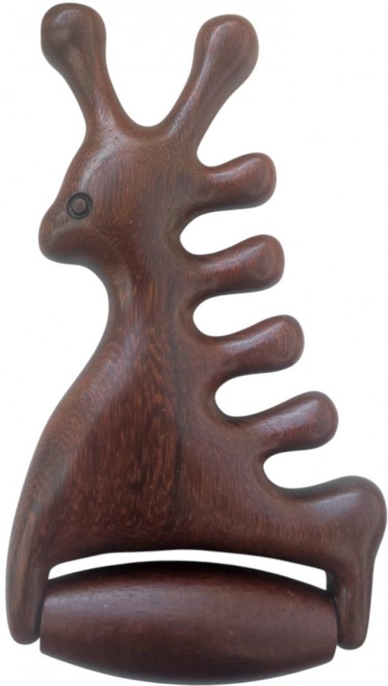 Деревянный массажер гуаша 2 в 1