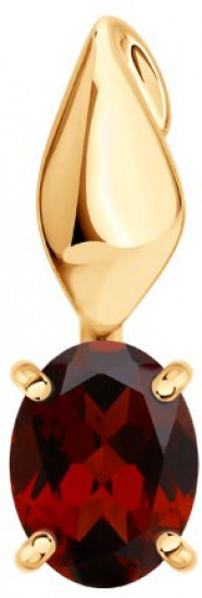 Подвеска из серебра с гранатом