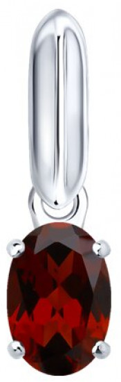 Подвеска из серебра с гранатом