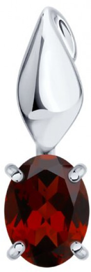 Подвеска из серебра с гранатом