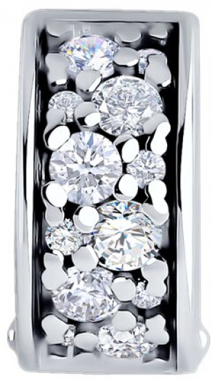 Подвеска из серебра с фианитами | SOKOLOV