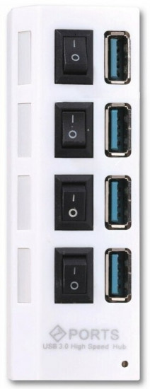 USB 3.0 хаб с выключателями Smartbuy, 4 порта «Суперэконом»