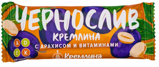 Батончик глазированный «Чернослив с арахисом и витаминами»