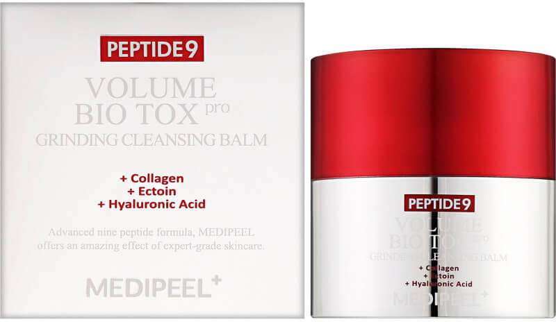 Очищающий антивозрастной бальзам для лица с пептидами «Pro Peptide 9 Volume Bio Tox Grinding Cleansing Balm» | Medi Peel