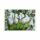 Часы настенные «Белые тюльпаны»