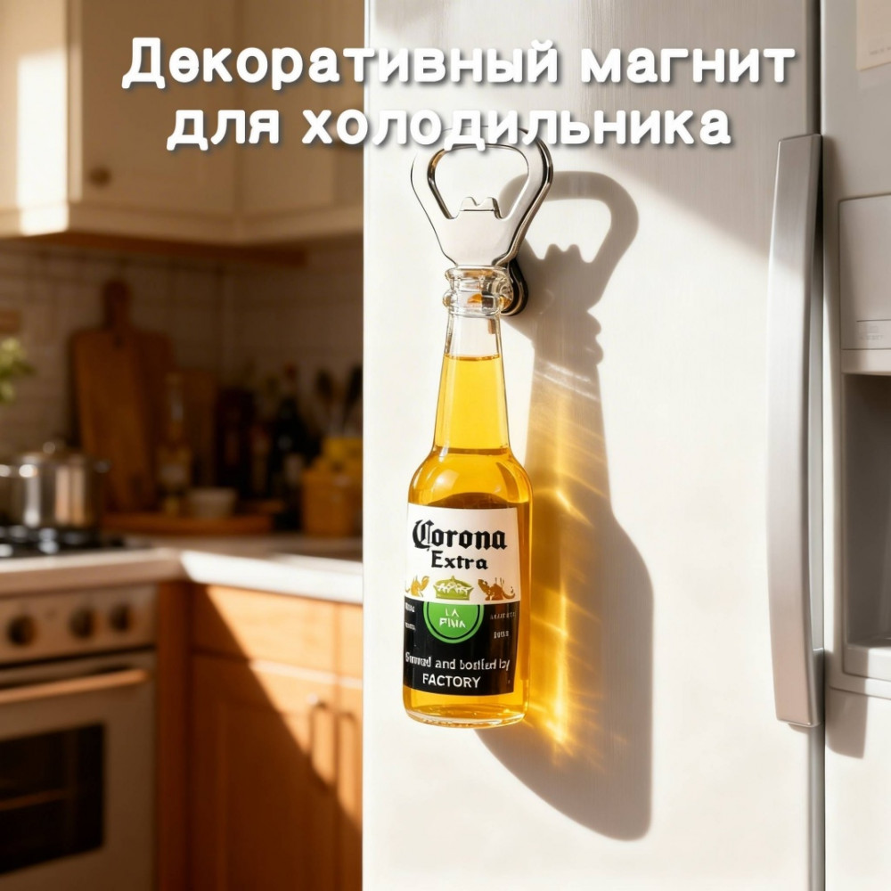 Магнит-сувенир декоративный в форме бутылки | Любимый дом