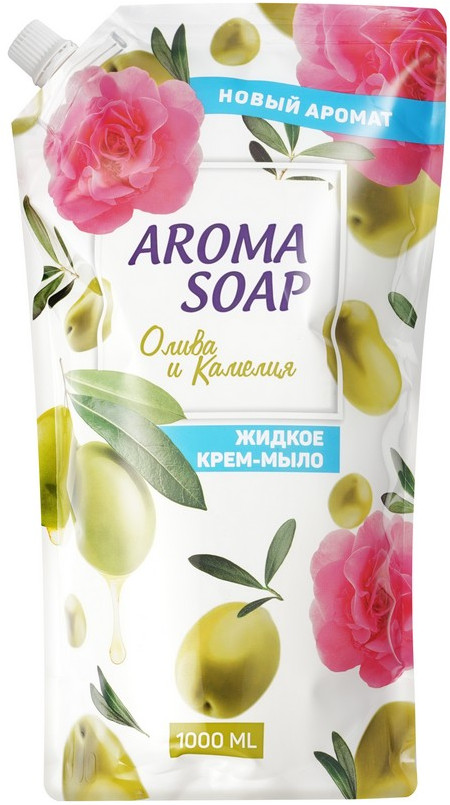 Крем-мыло жидкое «Олива и камелия» | Aroma Soap