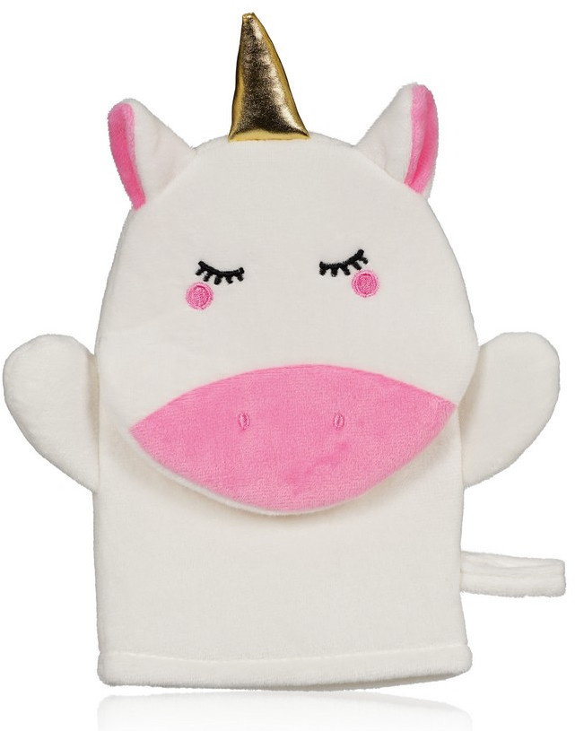 Мочалка-варежка детская «Белый Единорог»