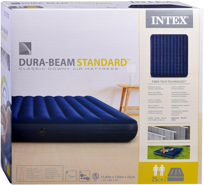 Матрас надувной «Classic Downy Fiber-Tech» | Intex