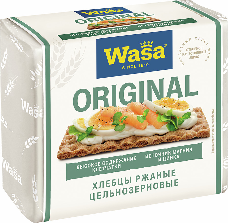 Хлебцы ржаные цельнозерновые «Original» | Wasa