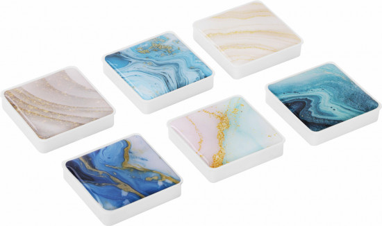 Магниты квадратные стеклянные