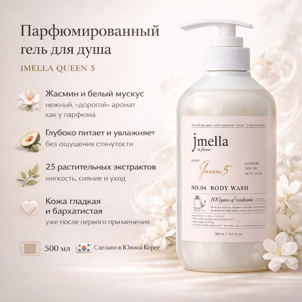 Парфюмированный гель для душа «Королева 5» | Jmella