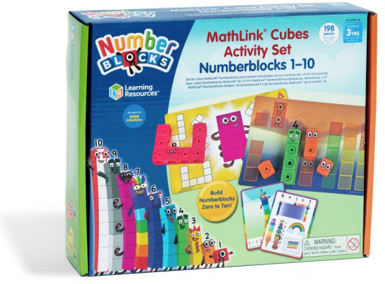 Набор активностей «Numberblocks от 1 до 10 с математическими кубиками»