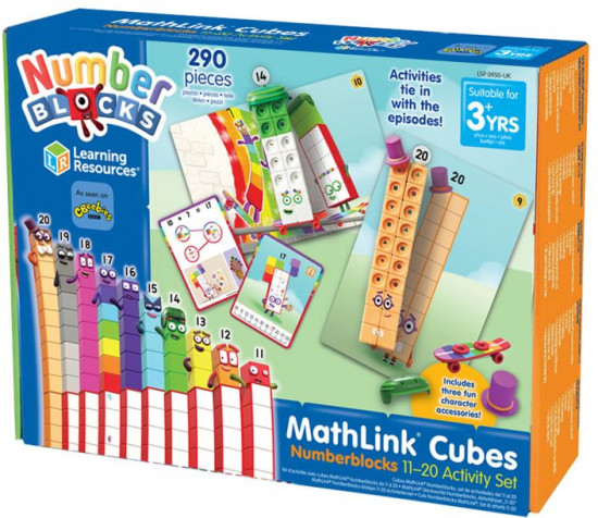 Набор активностей «Numberblocks от 11 до 20 с математическими кубиками»