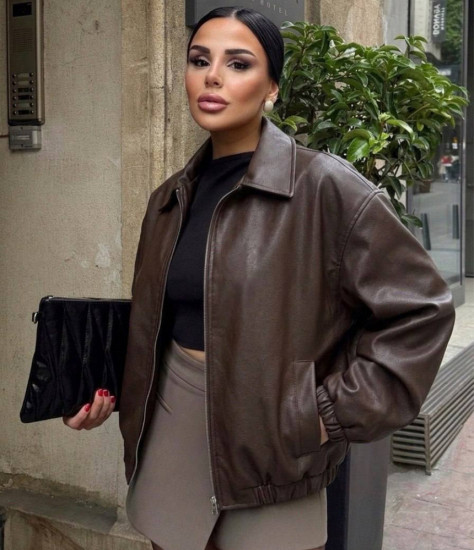 Куртка кожаная