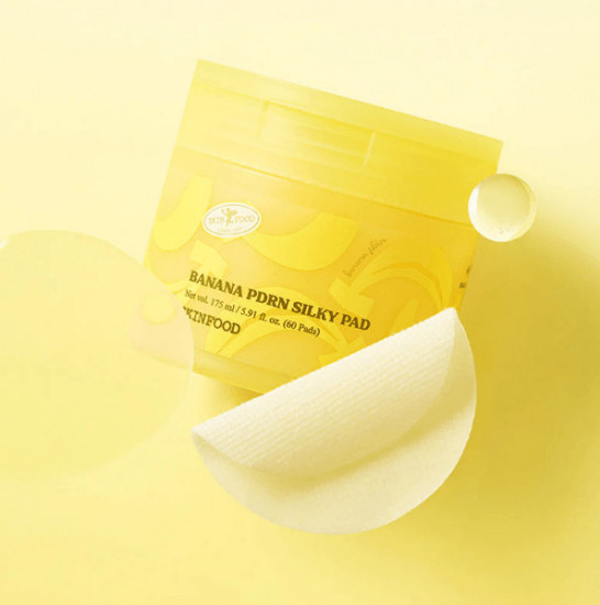 Разглаживающие пэды для лица с бананом и PDRN «Banana PDRN Silky Pad»