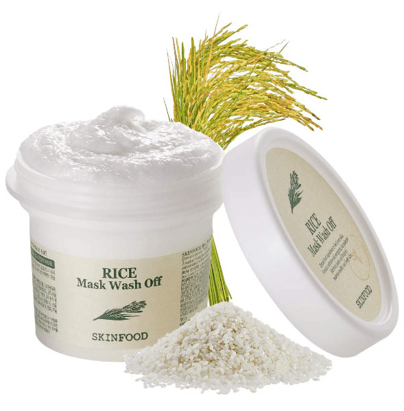 Осветляющая смываемая маска с экстрактом риса «Rice Mask Wash Off» | SkinFood