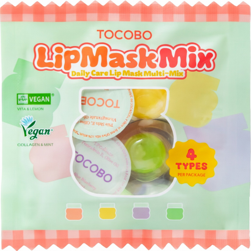 Мини-маски для губ увлажняющие восстанавливающие «Blister Jelly Pack» | Tocobo