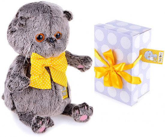 Игрушка мягкая «Кот Басик Baby в бантике»