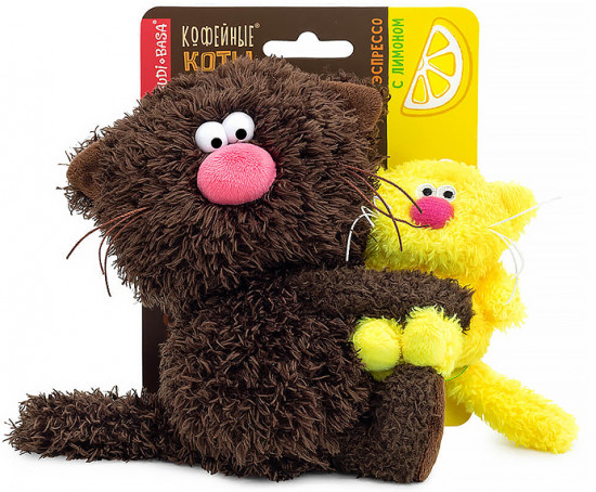 Игрушка мягкая «Кот Эспрессо с лимоном»