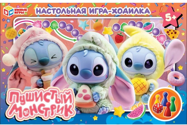 Настольная игра-ходилка «Пушистый монстрик» | Умные игры