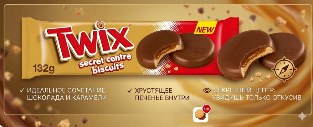 Печенье «Secret Centre Biscuits» | Twix