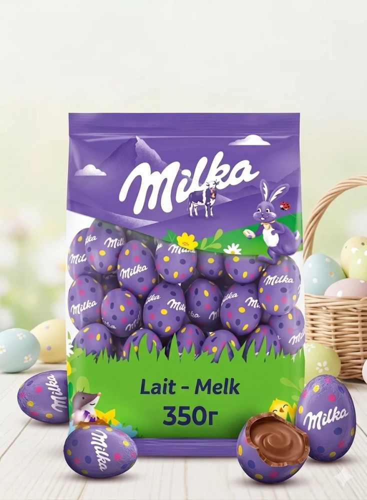 Шоколадные яйца Lait — Melk | Milka