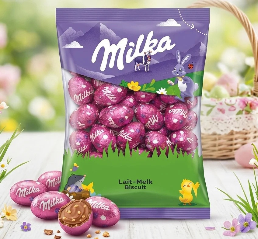 Шоколадные яйца Lait — Melk Biscuit | Milka