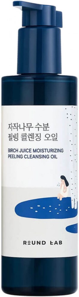 Гидрофильное масло с берёзовым соком «Birch Juice Moisturizing Peeling Cleansing Oil» | Round Lab