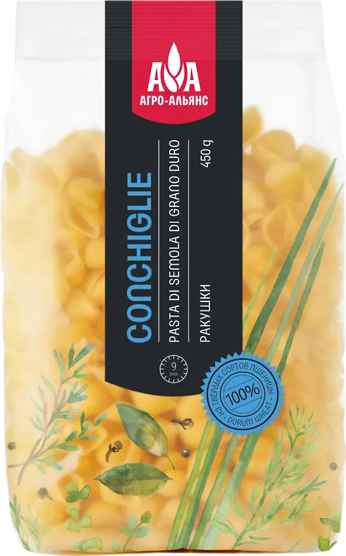 Макаронные изделия «Conchiglie. Ракушки» | Агро-Альянс